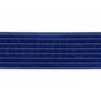 elastiek satijn kobaltblauw  6 cm