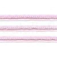 elastisch kant plisse roze