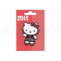 HELLO KITTY applicatie zwart jurkje