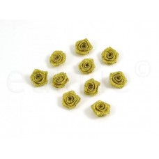 kleine roosjes goud (10 stuks)
