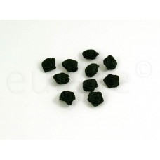 kleine roosjes zwart (10 stuks)