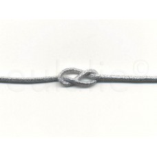 koord elastiek zilver 3 mm (2 meter)