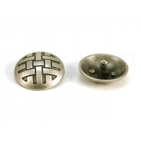 metalen bolvormige knoop 3 cm