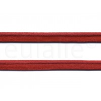 paspelband suede rood