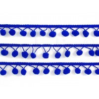 pom-pom band kobaltblauw