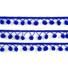 pom-pom band kobaltblauw