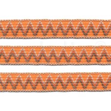 sierband geweven zigzag patroon oranje