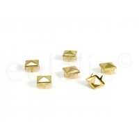 studs pyramide 10 mm goud grootverpakking (250 stuks)