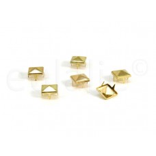 studs pyramide goud 10 mm (15 stuks)