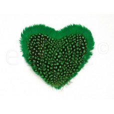 vintage veren hart applicatie groen