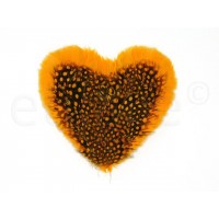 vintage veren hart applicatie oranje