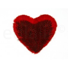 vintage veren hart applicatie rood