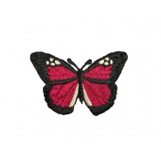 vlinder applicatie donkerrood zwart