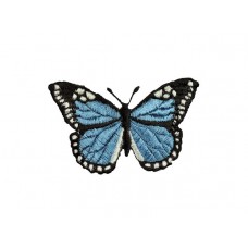 vlinder applicatie lichtblauw zwart