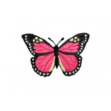 vlinder applicatie roze zwart