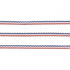 zigzag band rood wit blauw